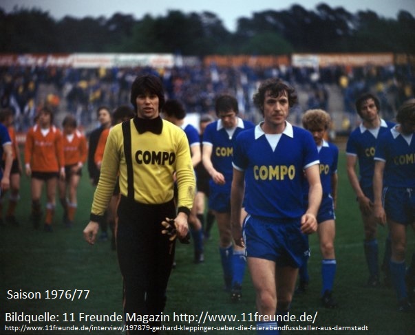 Original Spielertrikot Saison 1976/77.Ein original getragenes englisches Butka Trikot, was der Verein 1976/77 neben Adidas trug.

 